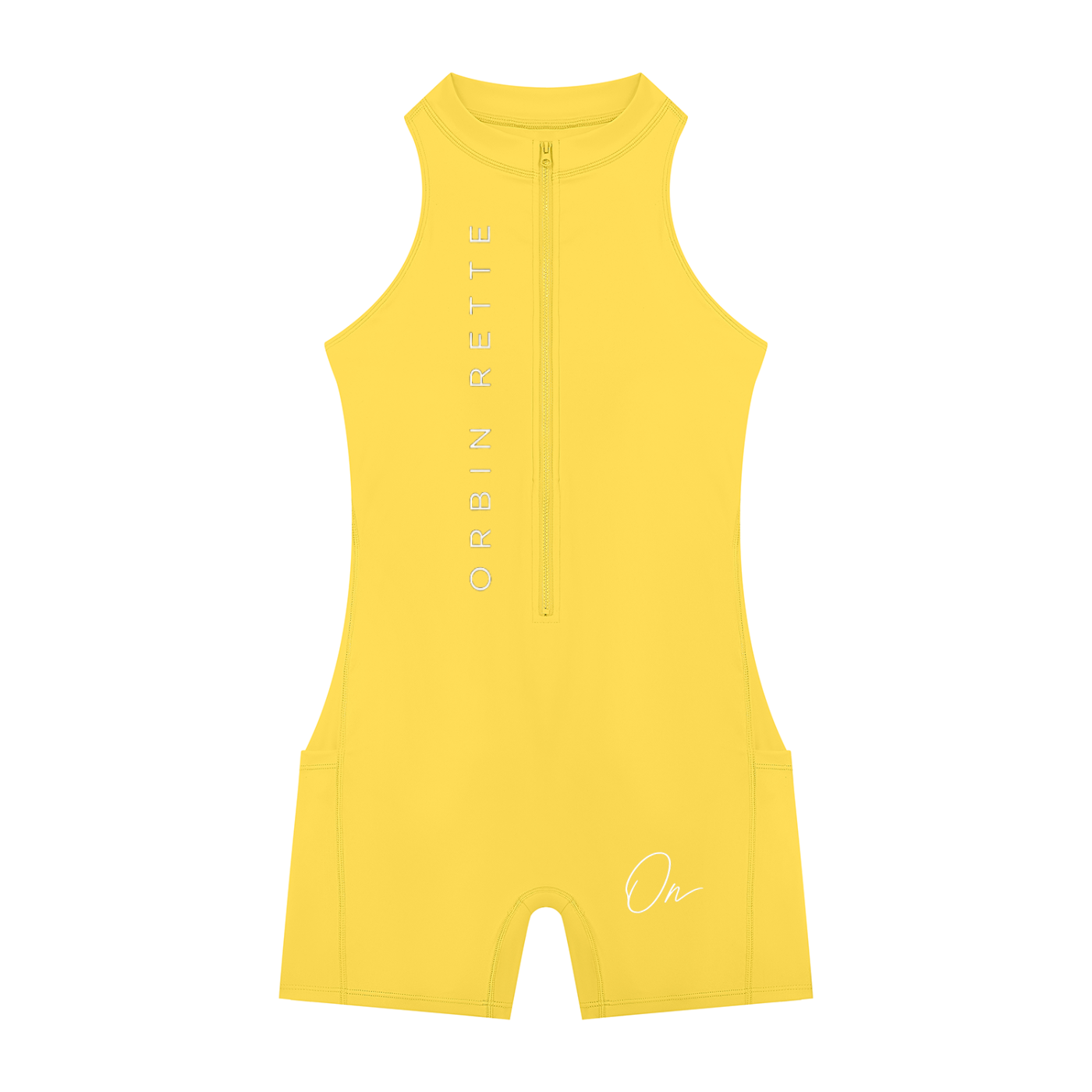 Quarter-Zip Yoga Romper
