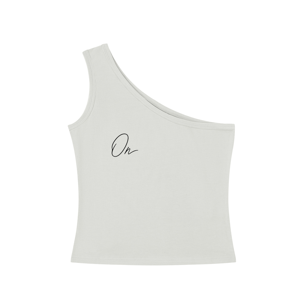 One-Shoulder Crop Tank Top
