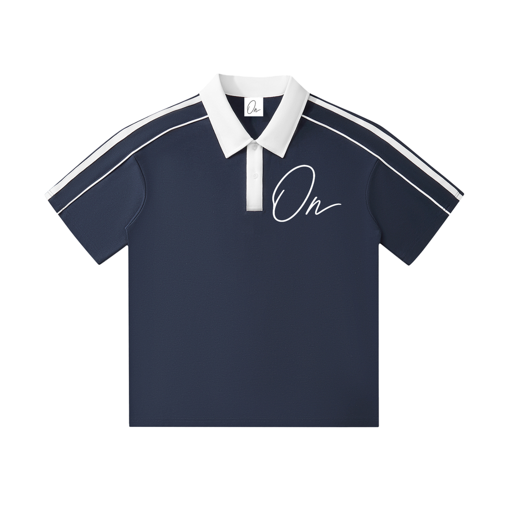 Collar Short-Sleeve Polo Shirt