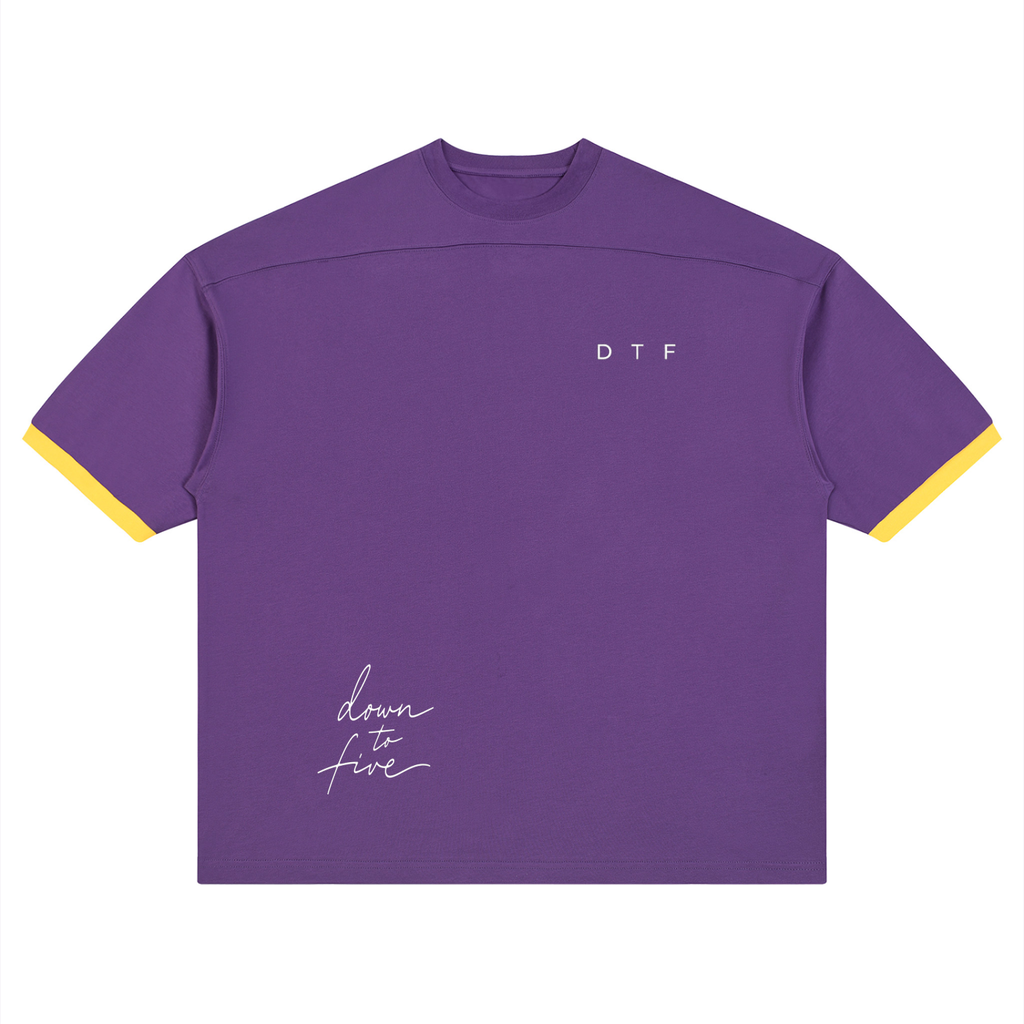 Color Block Drop Shoulder T-Shirt