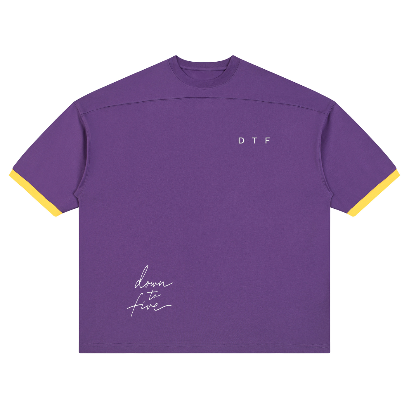 Color Block Drop Shoulder T-Shirt