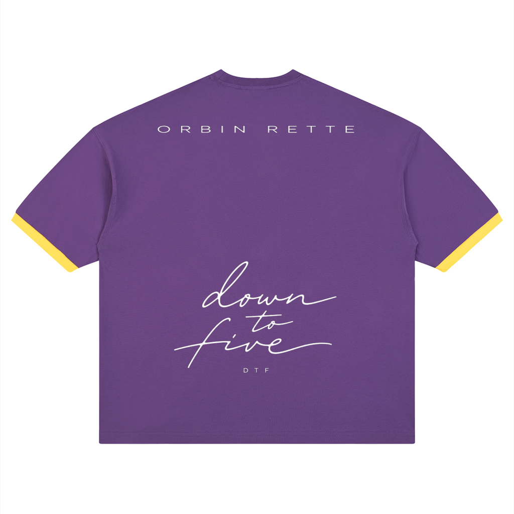 Color Block Drop Shoulder T-Shirt