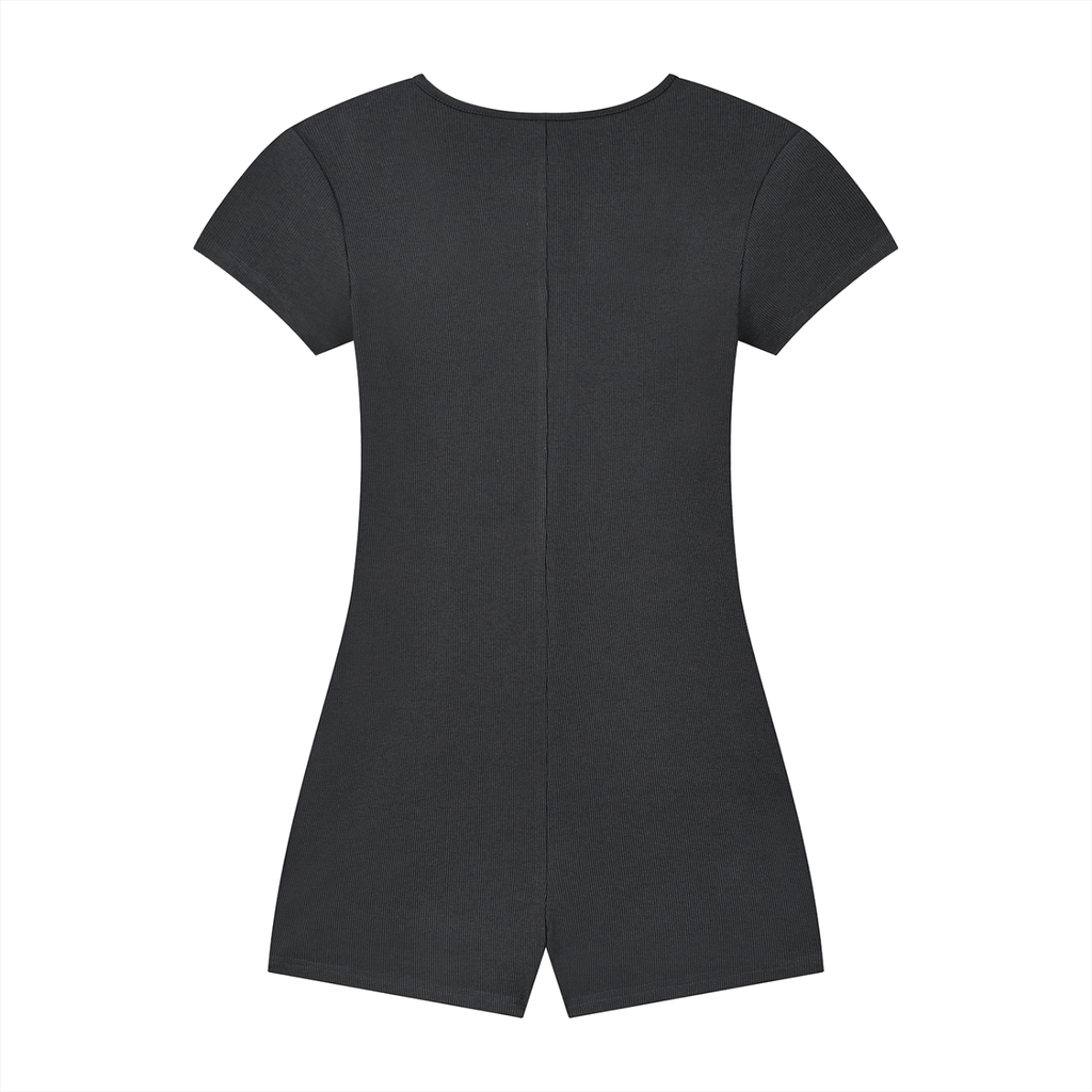 Dual-Function Cape Tie-Waist Romper