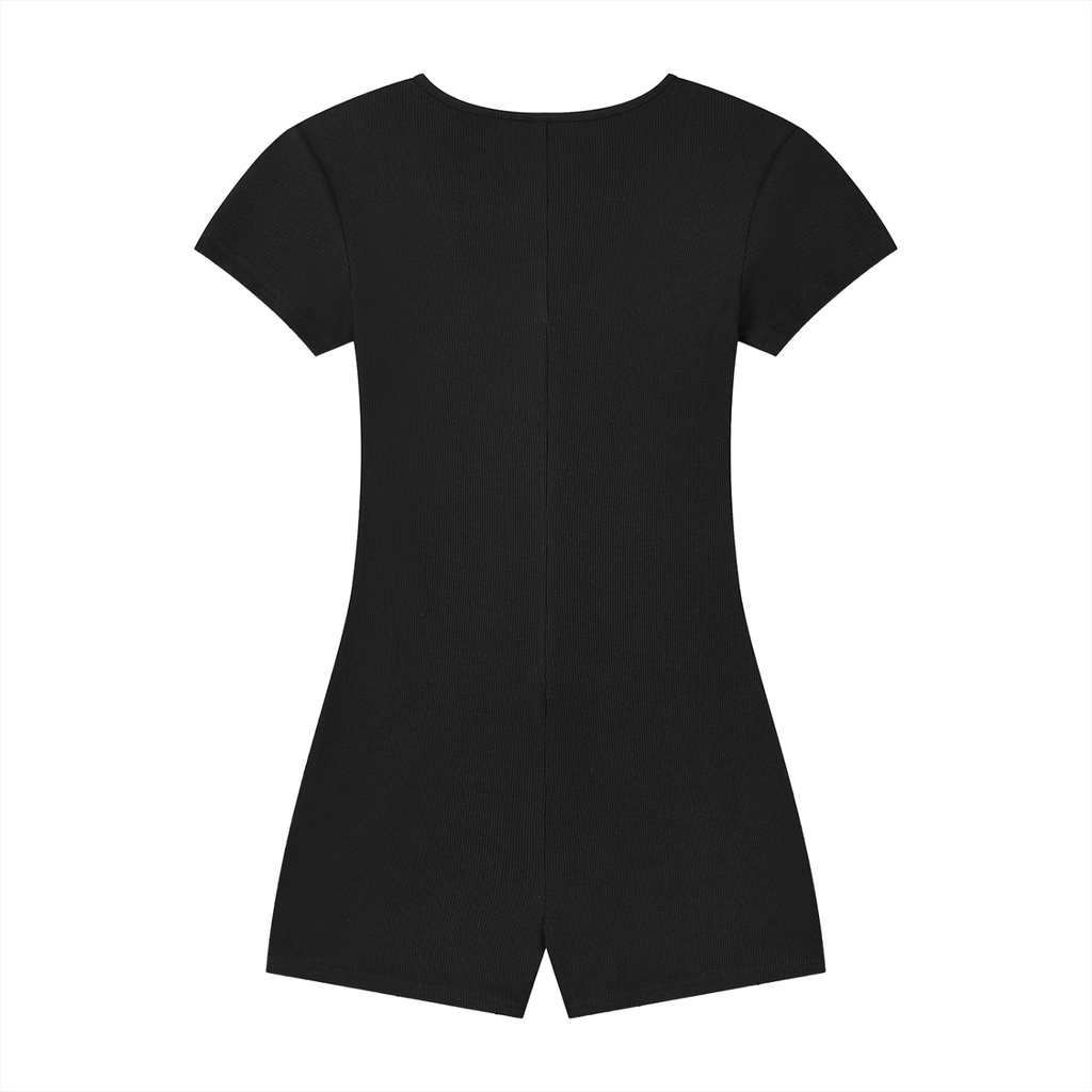 Dual-Function Cape Tie-Waist Romper
