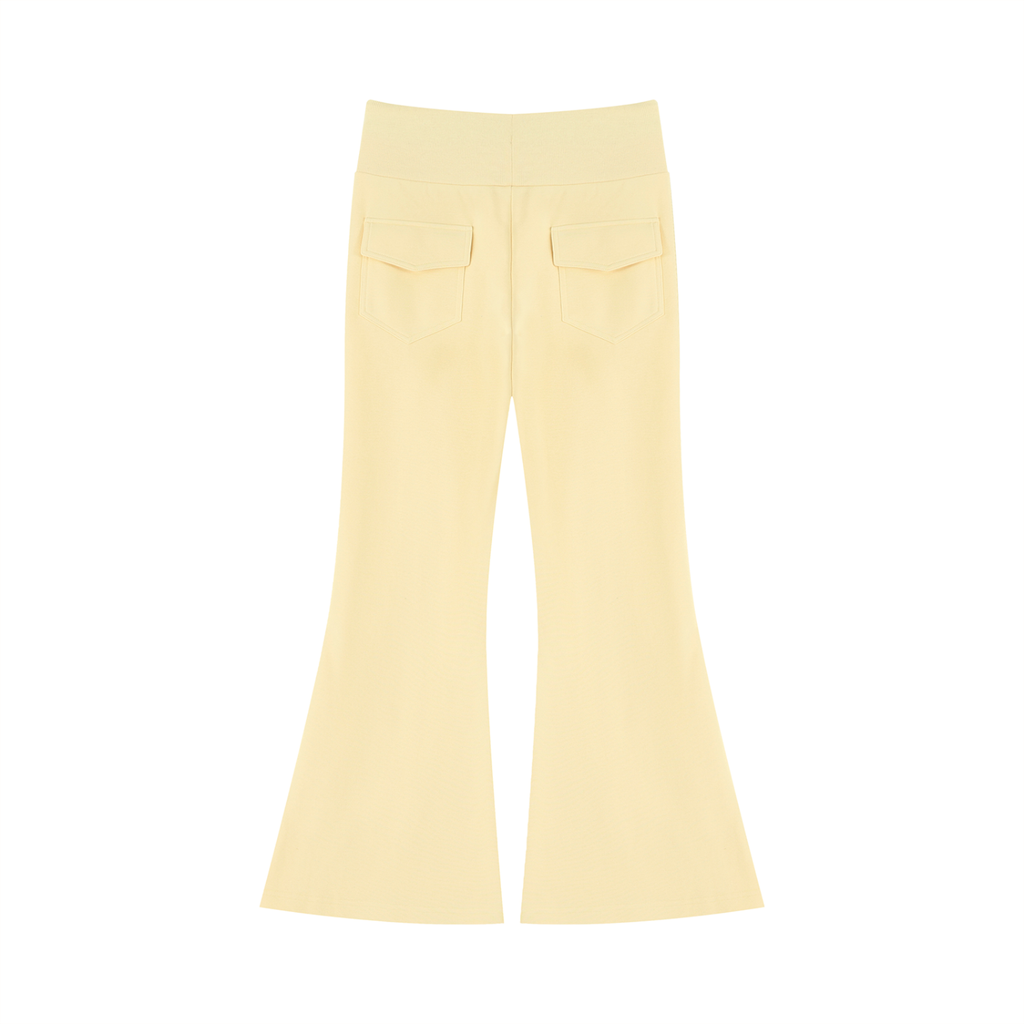 Drawstring Flared Leg Pants