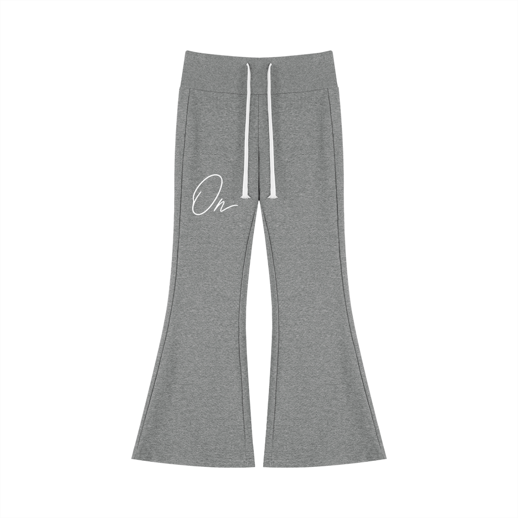 Drawstring Flared Leg Pants