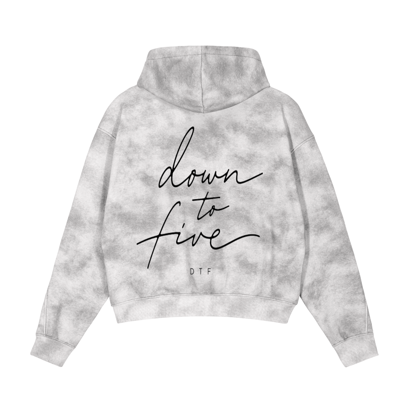 Dirty Washed Zip-Up Fleece Hoodie