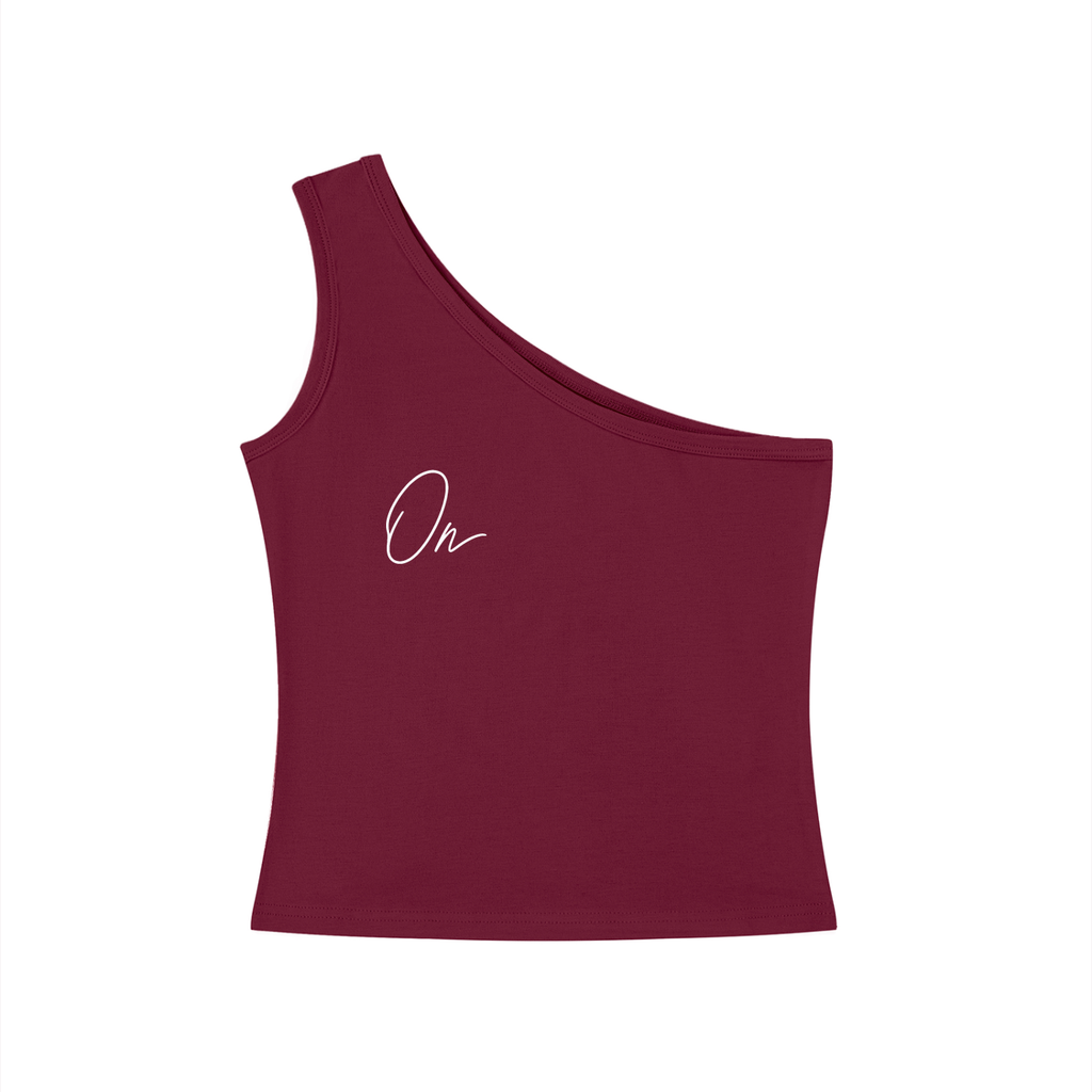 One-Shoulder Crop Tank Top