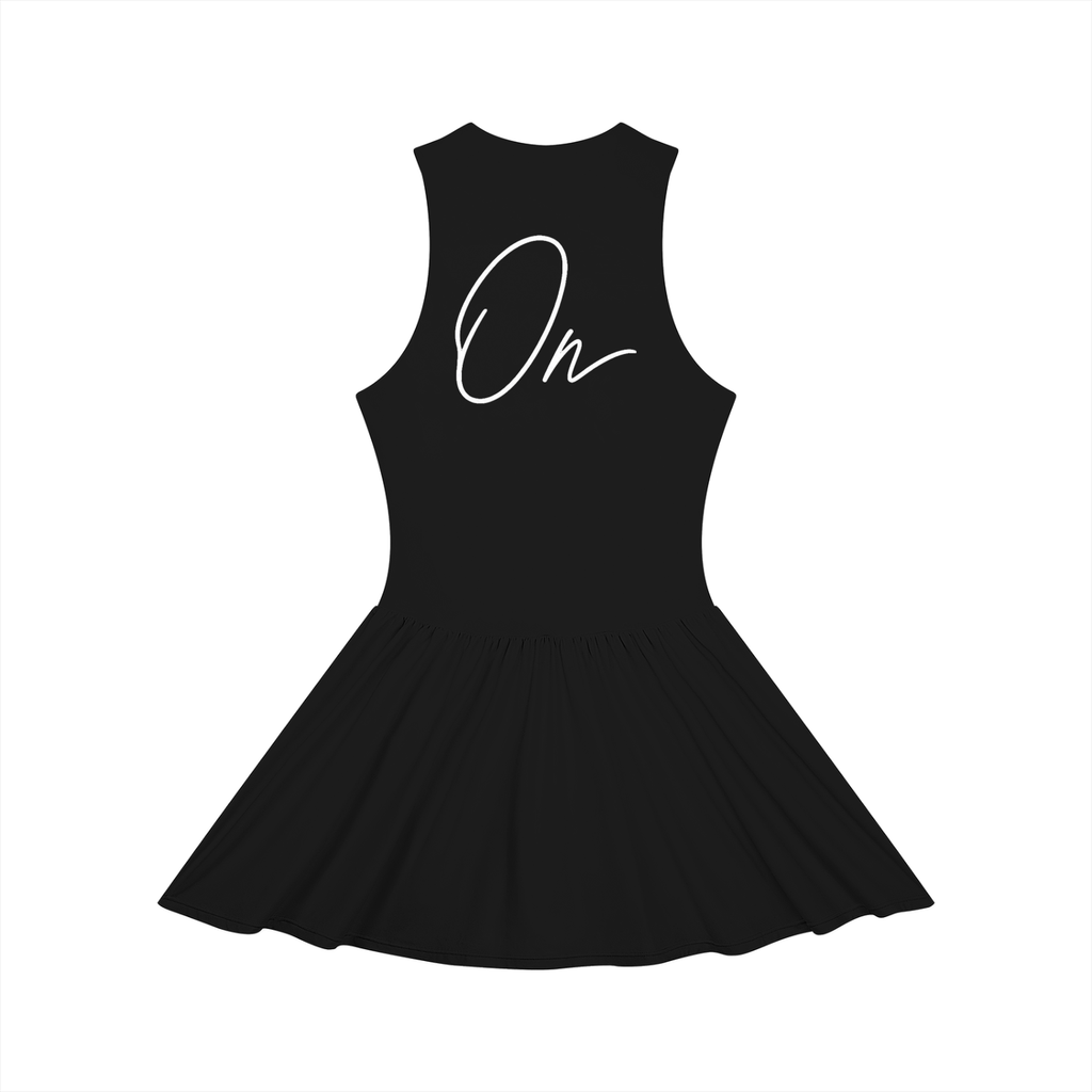 Ruched Sleeveless Full-Zip Dress