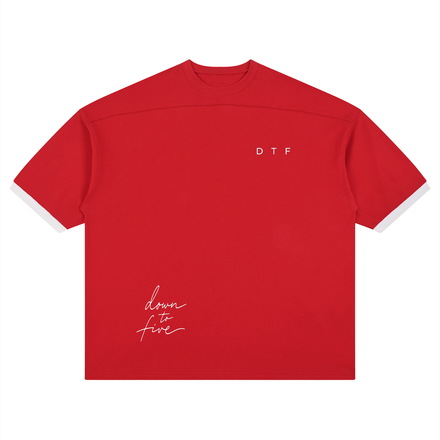Color Block Drop Shoulder T-Shirt