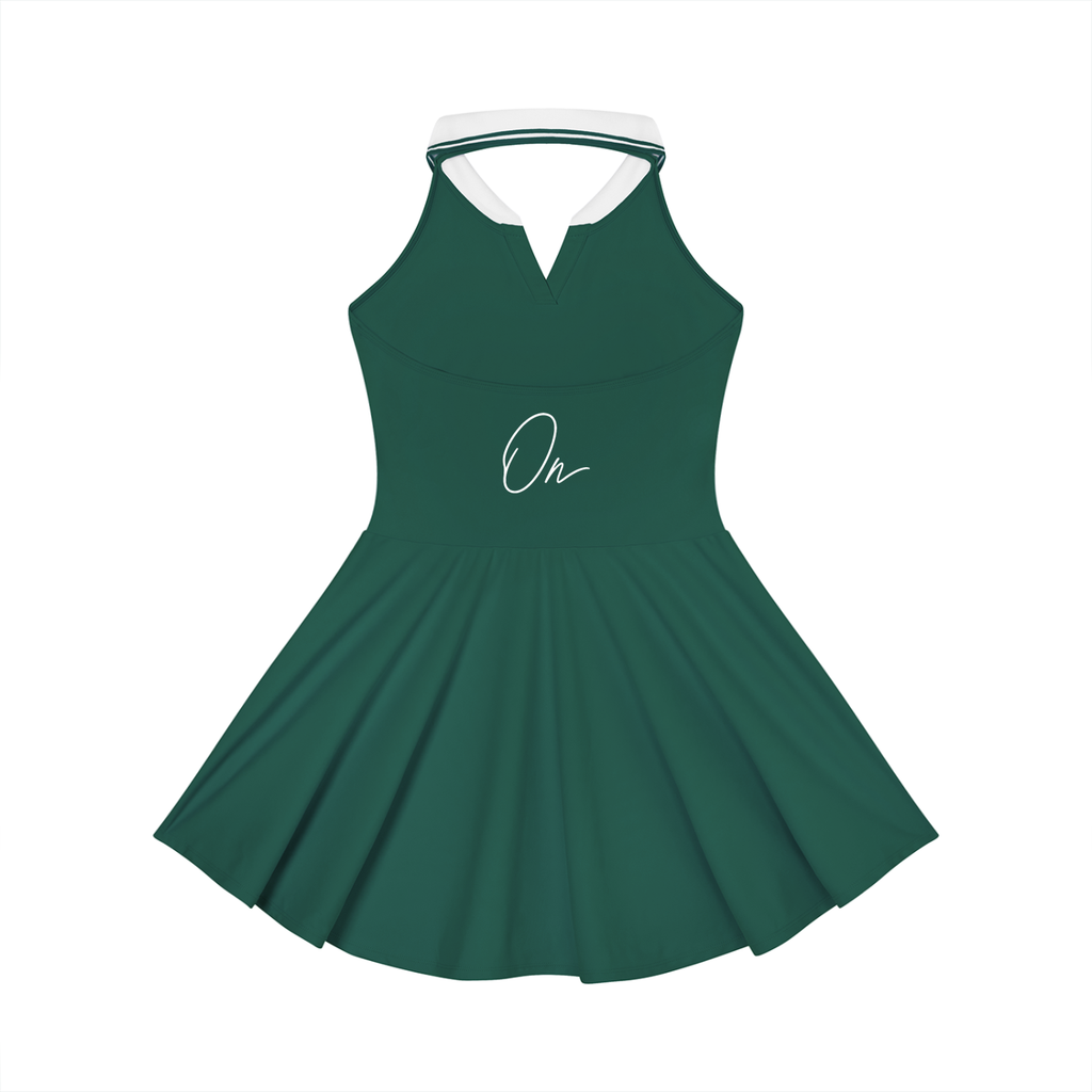 Collared Halter A-Line Tennis Dress