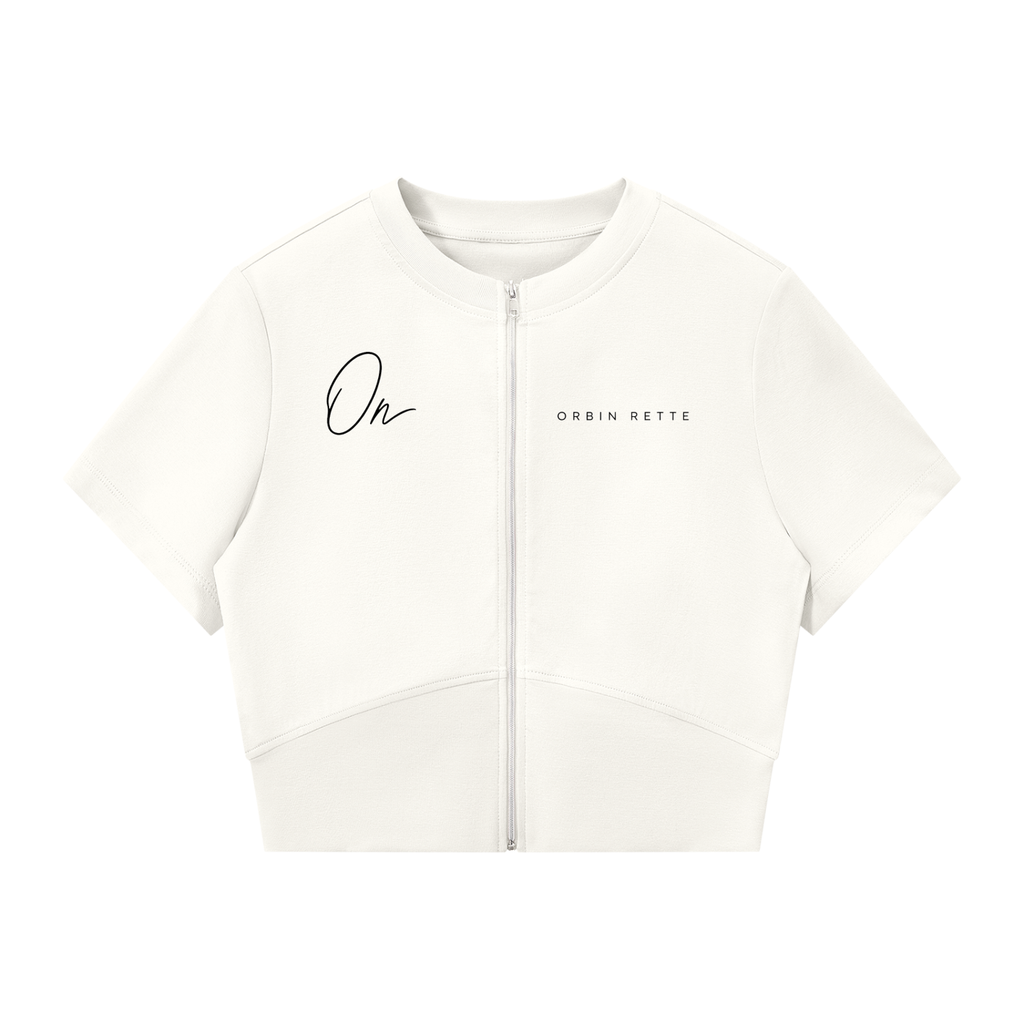 Paneling Full Zip T-Shirt