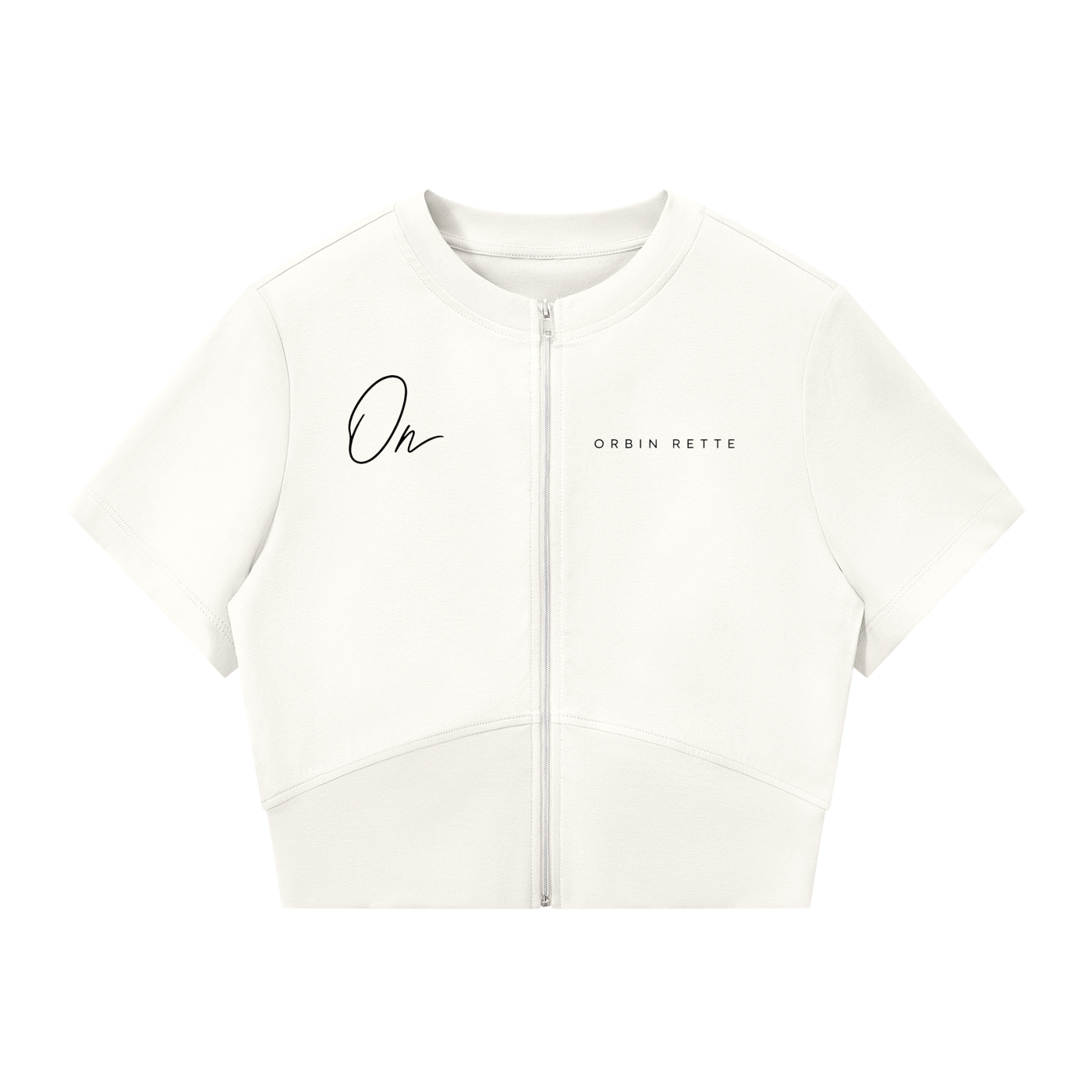 Paneling Full Zip T-Shirt