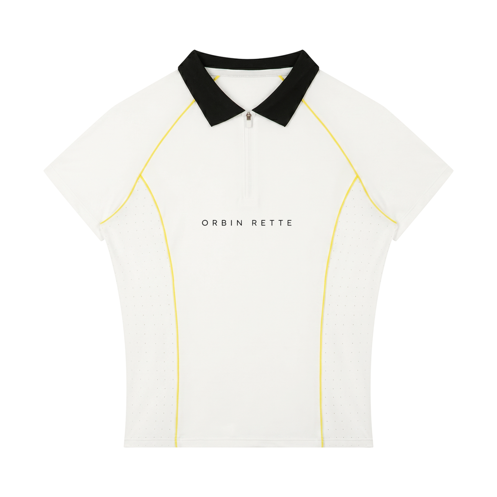 Slim Fit Quarter-Zip Polo Shirt