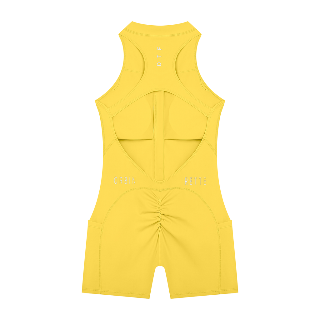 Quarter-Zip Yoga Romper