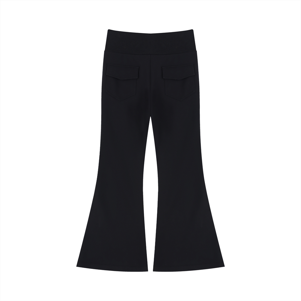Drawstring Flared Leg Pants
