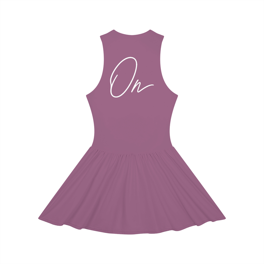 Ruched Sleeveless Full-Zip Dress
