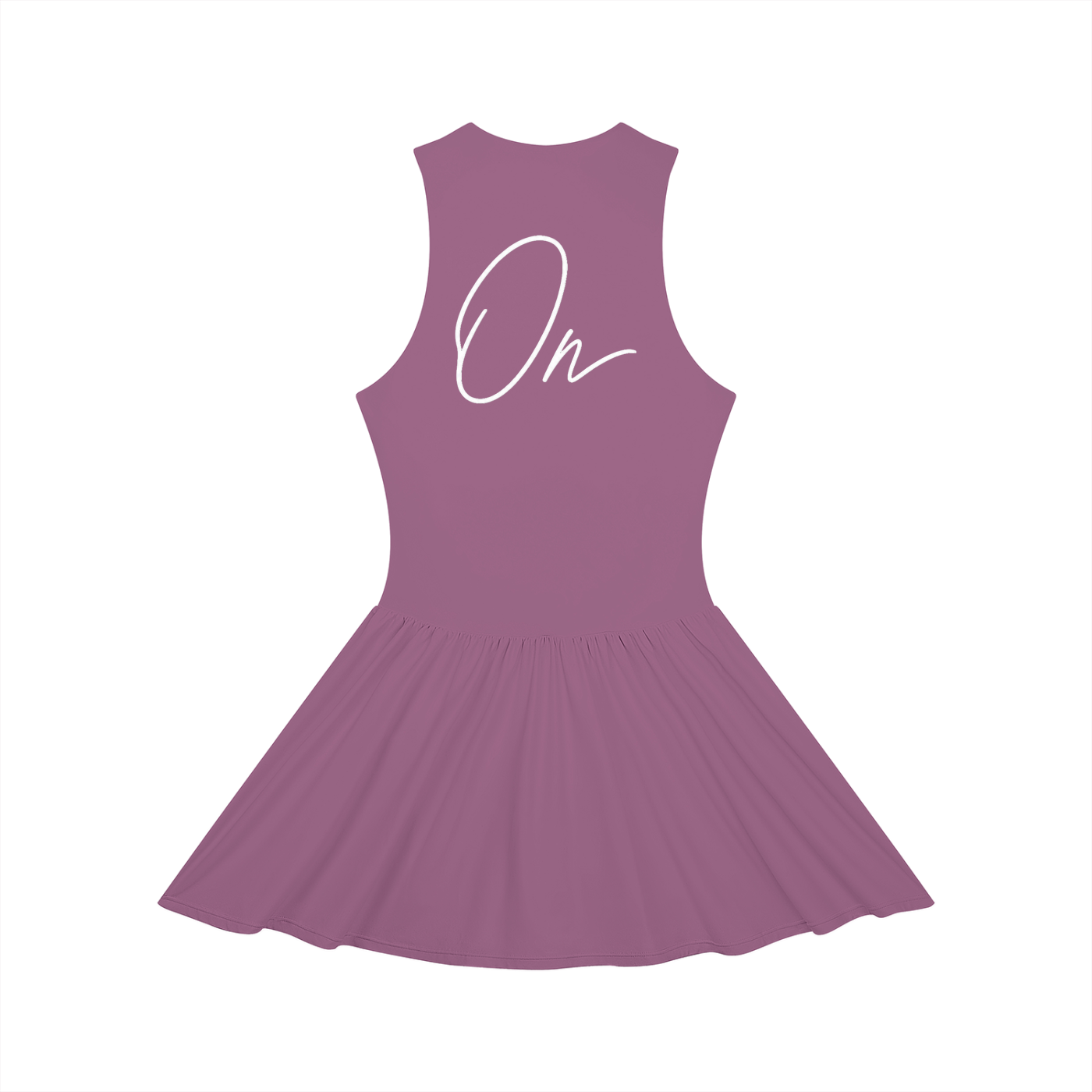 Ruched Sleeveless Full-Zip Dress