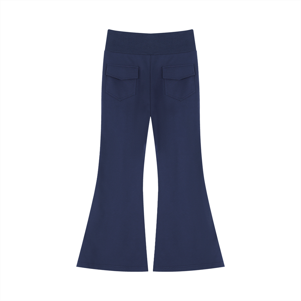 Drawstring Flared Leg Pants