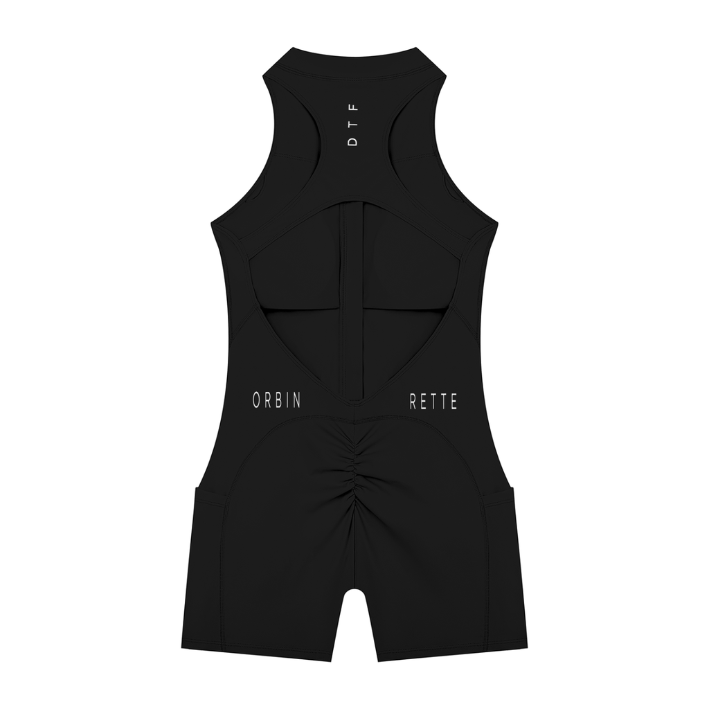 Quarter-Zip Yoga Romper