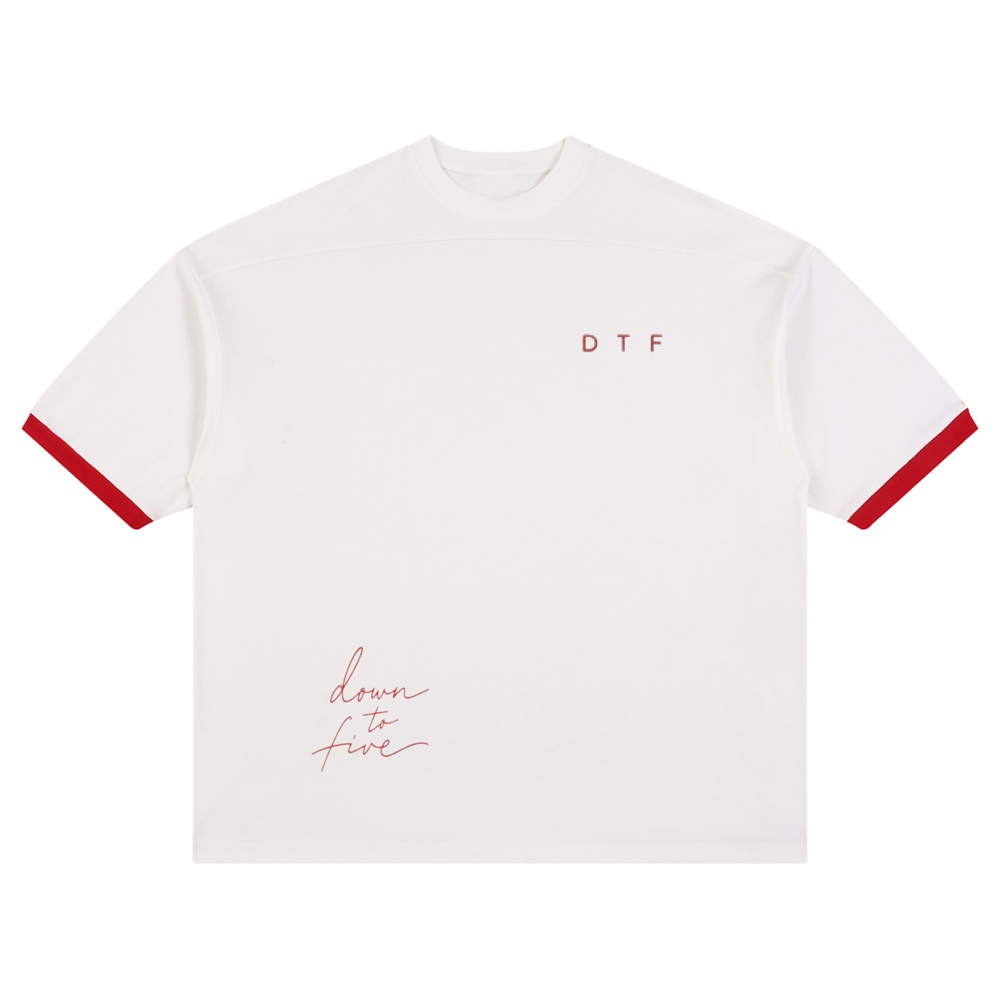 Color Block Drop Shoulder T-Shirt