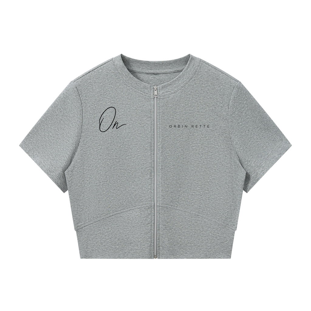 Paneling Full Zip T-Shirt