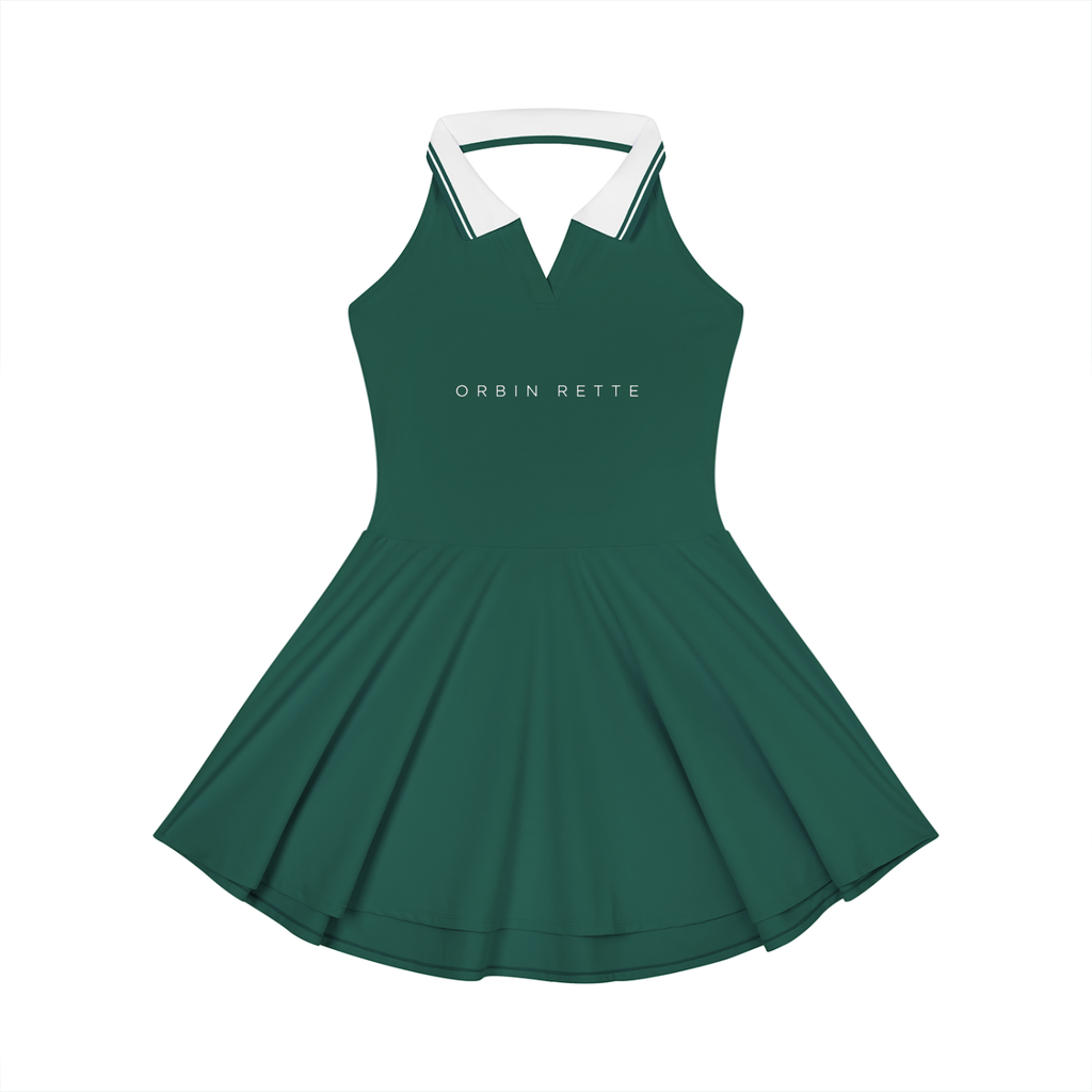 Collared Halter A-Line Tennis Dress