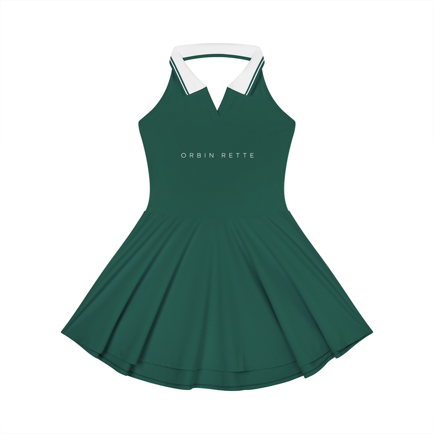 Collared Halter A-Line Tennis Dress