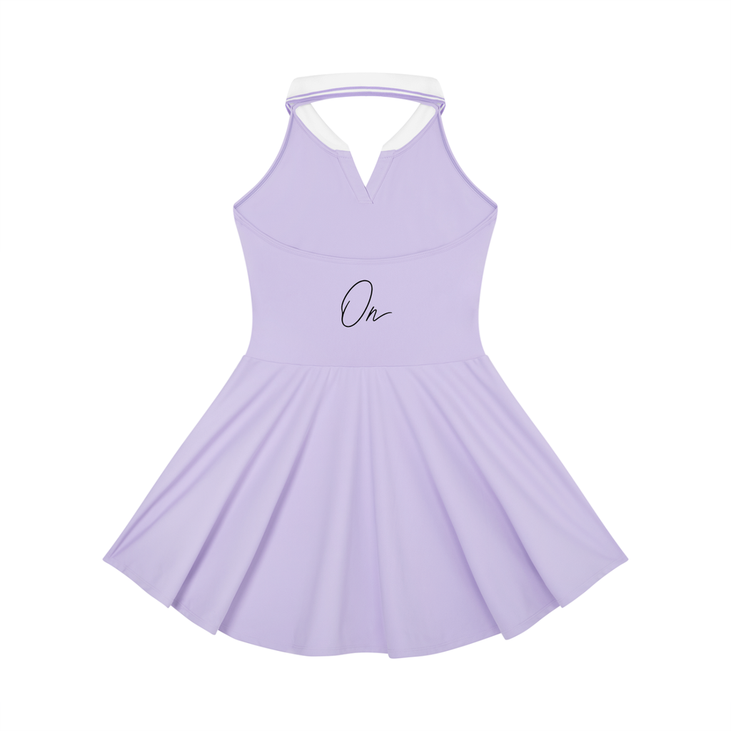 Collared Halter A-Line Tennis Dress