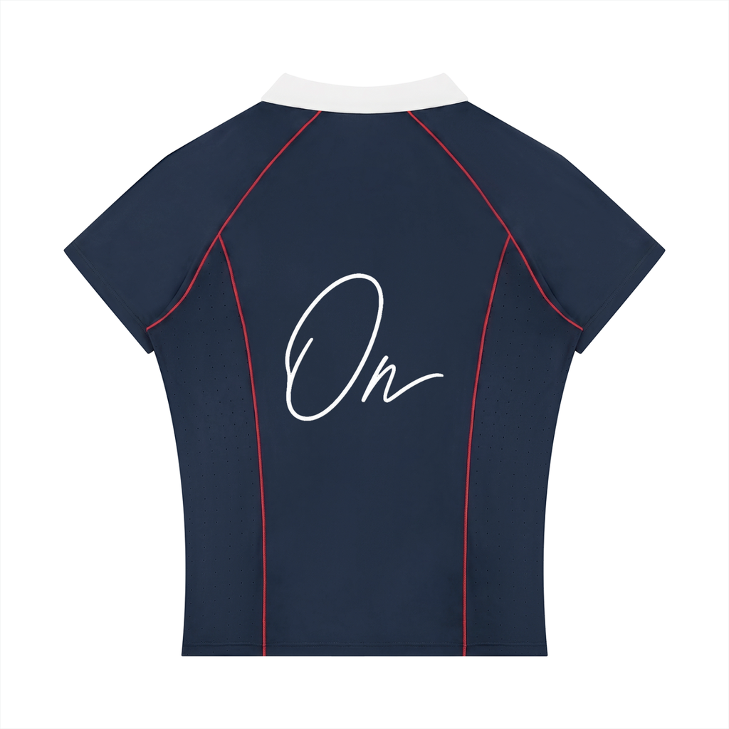 Slim Fit Quarter-Zip Polo Shirt