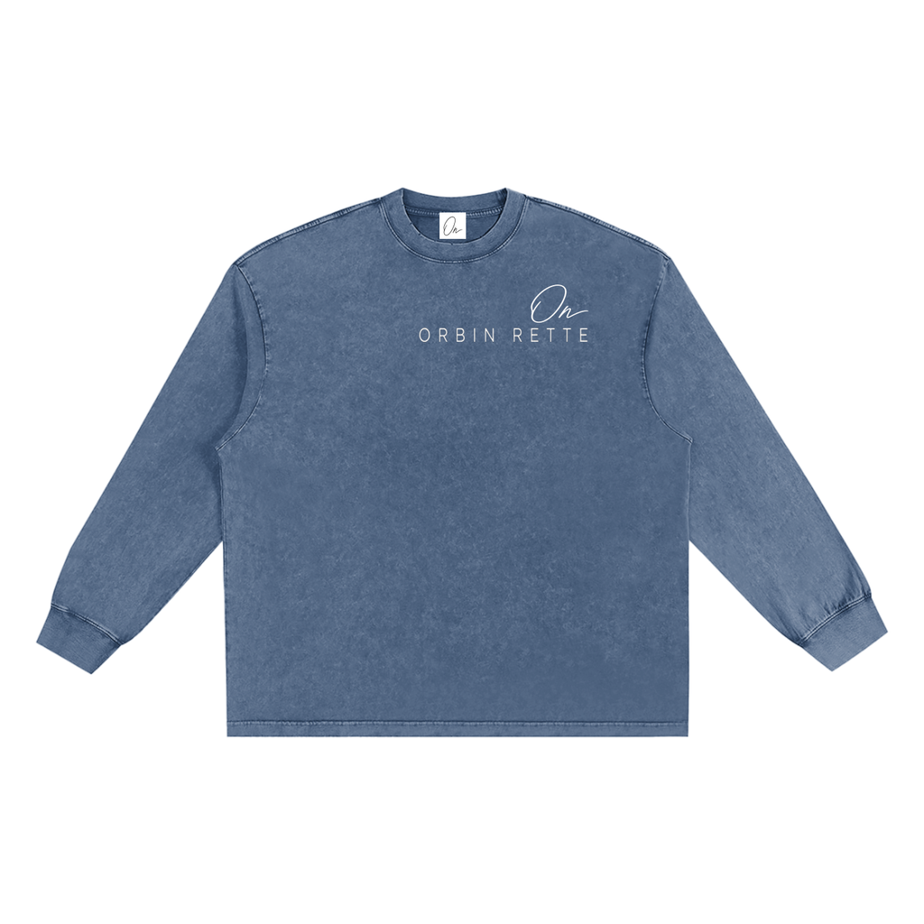 Snow Washed Frayed Edge T-Shirt