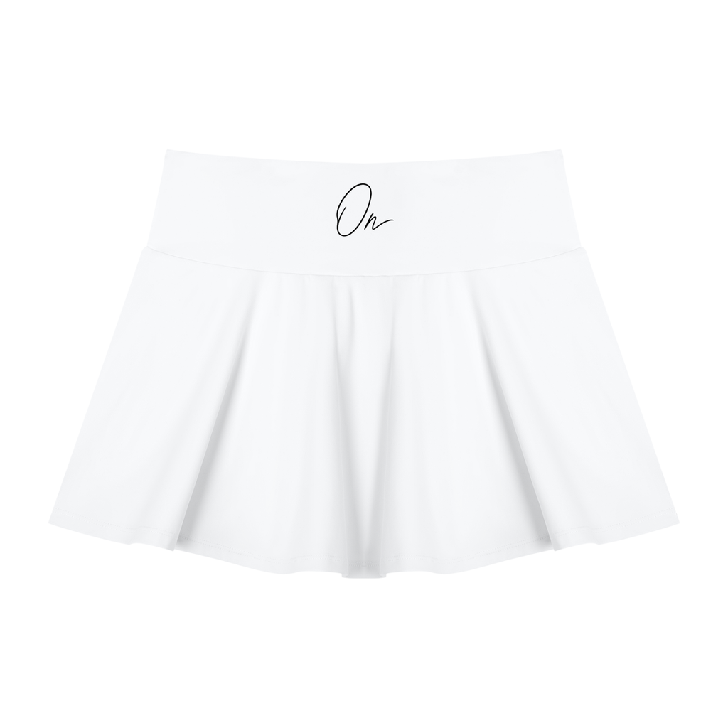 Pleated A-Line Skirt