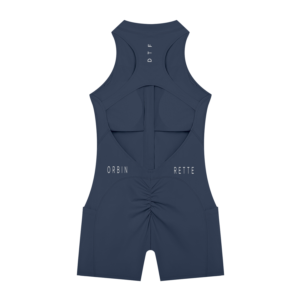 Quarter-Zip Yoga Romper