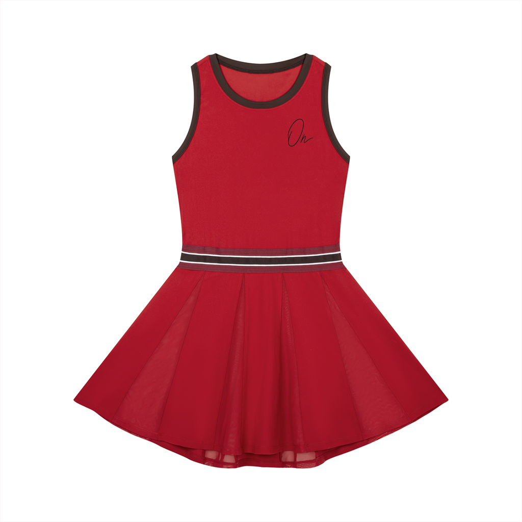 Color Block A-Line Sleeveless Dress