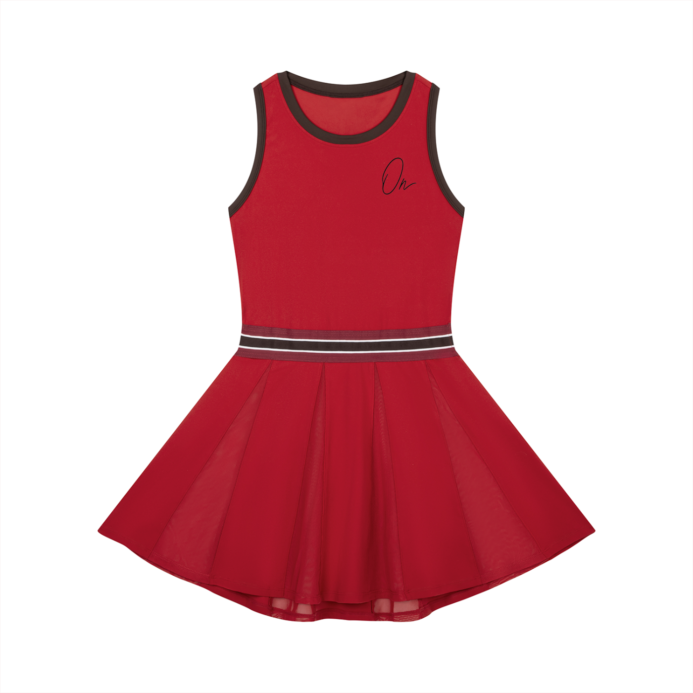 Color Block A-Line Sleeveless Dress