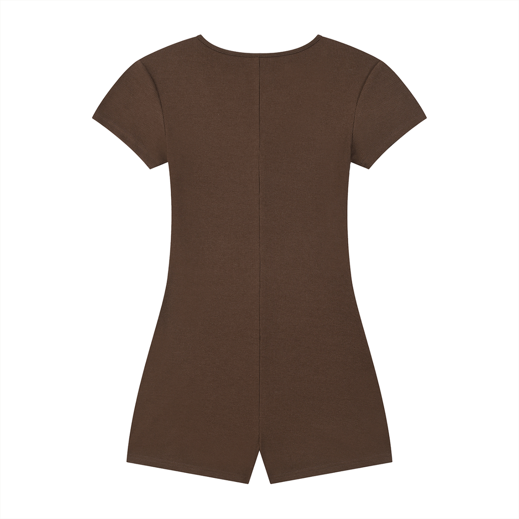 Dual-Function Cape Tie-Waist Romper