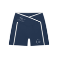 High Rise Color Block Yoga Shorts