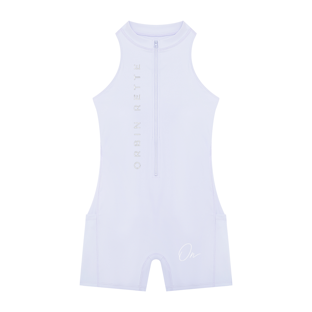 Quarter-Zip Yoga Romper