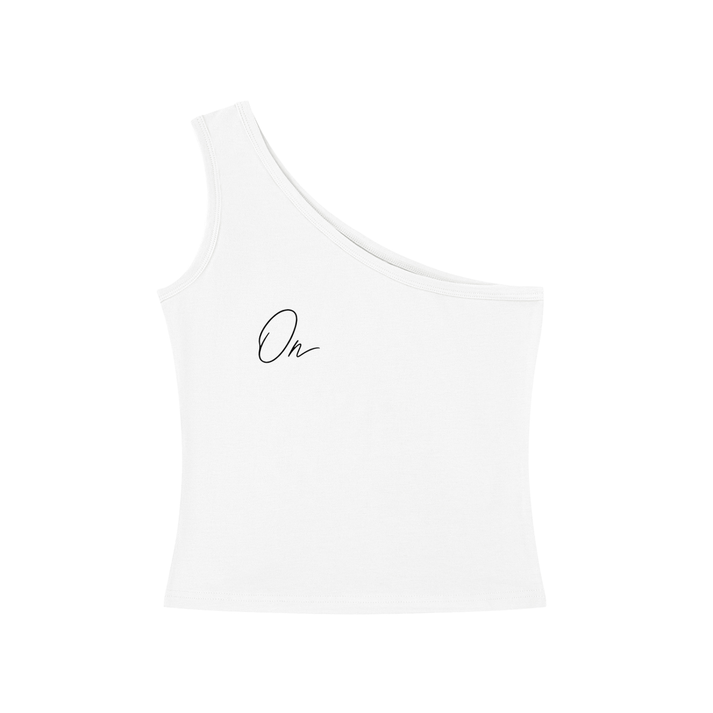 One-Shoulder Crop Tank Top
