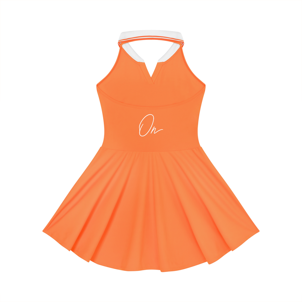 Collared Halter A-Line Tennis Dress