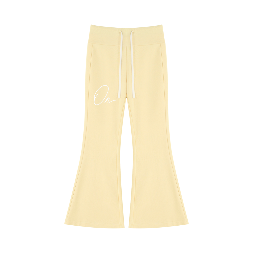 Drawstring Flared Leg Pants