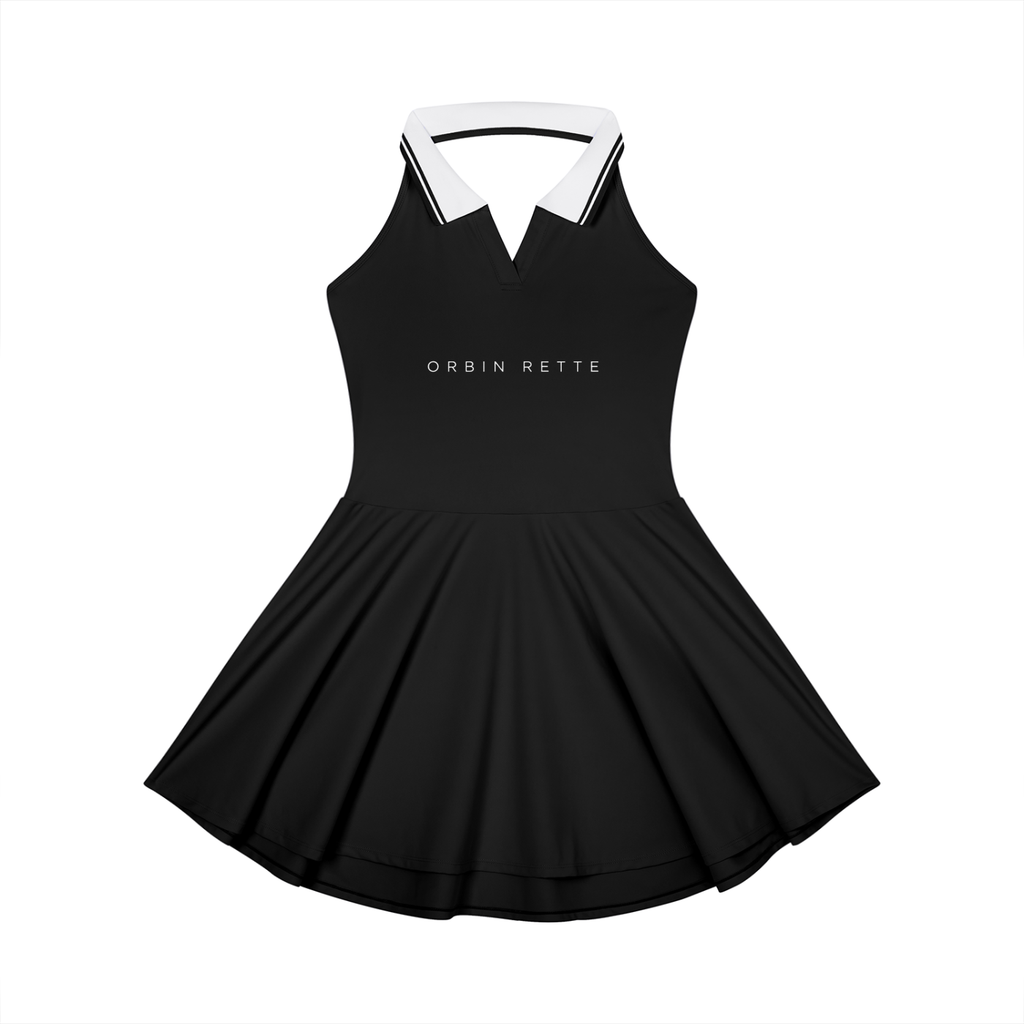 Collared Halter A-Line Tennis Dress