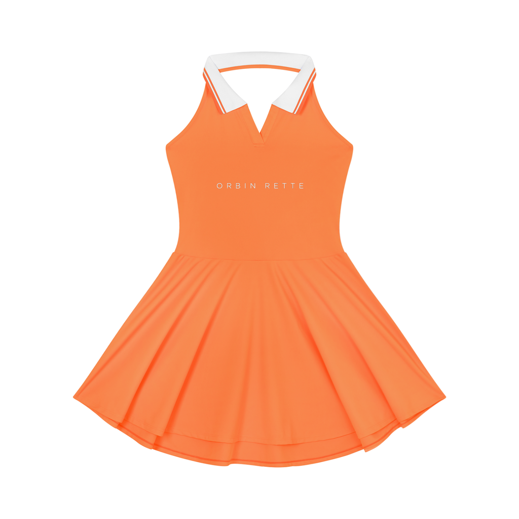 Collared Halter A-Line Tennis Dress