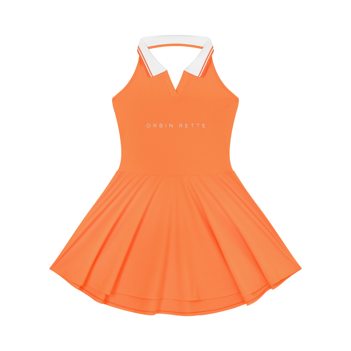 Collared Halter A-Line Tennis Dress