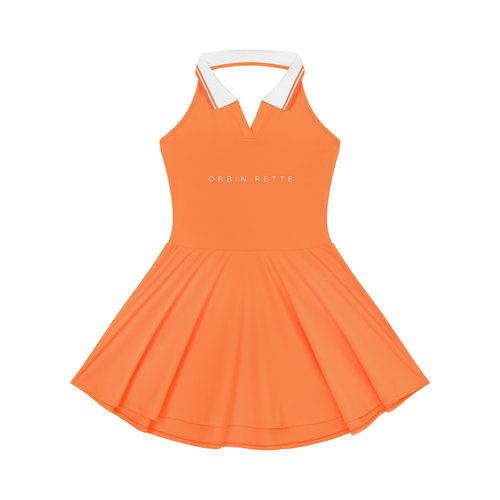 Collared Halter A-Line Tennis Dress