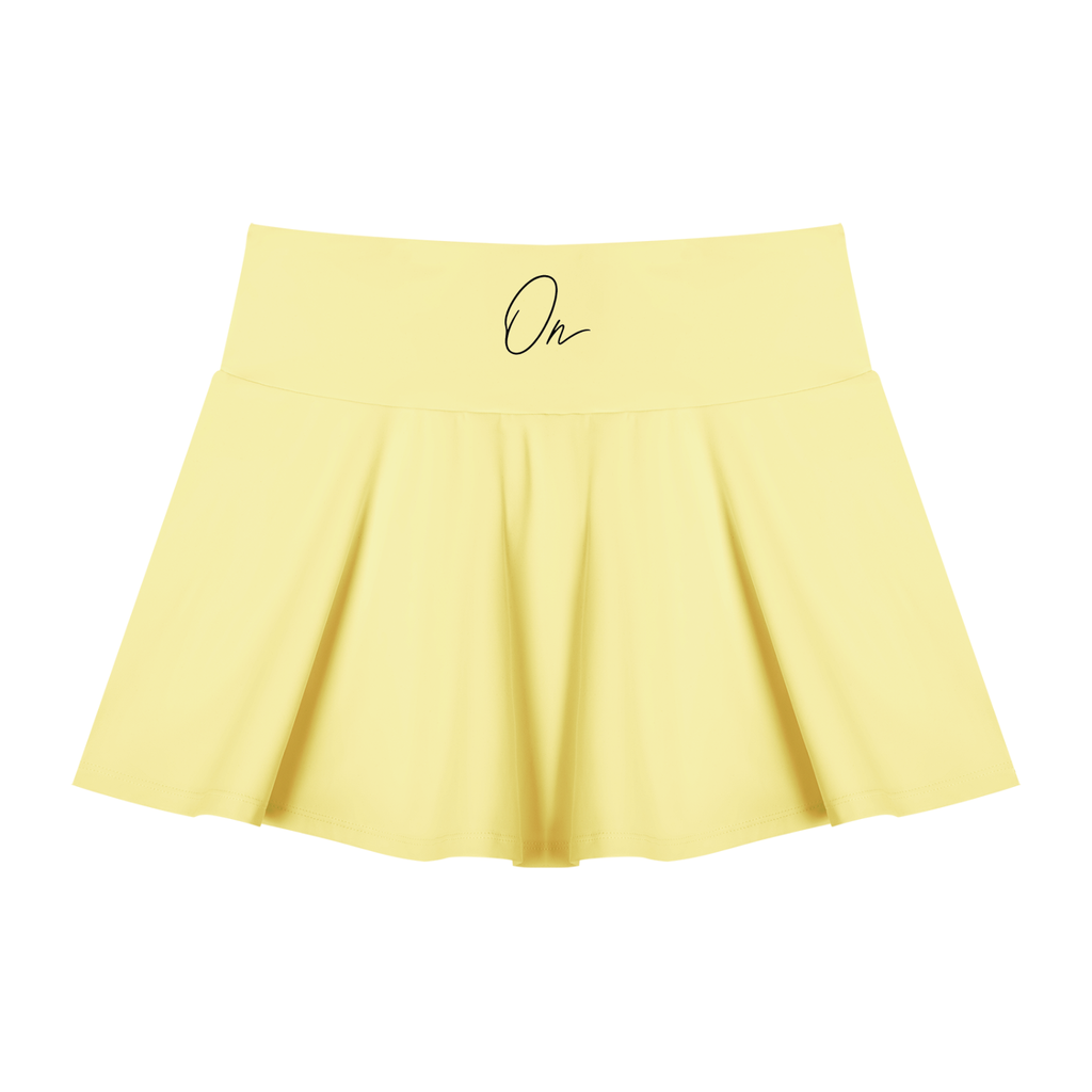 Pleated A-Line Skirt