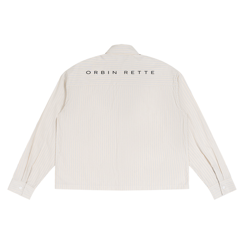 Boxy Striped Long Sleeve Shirt