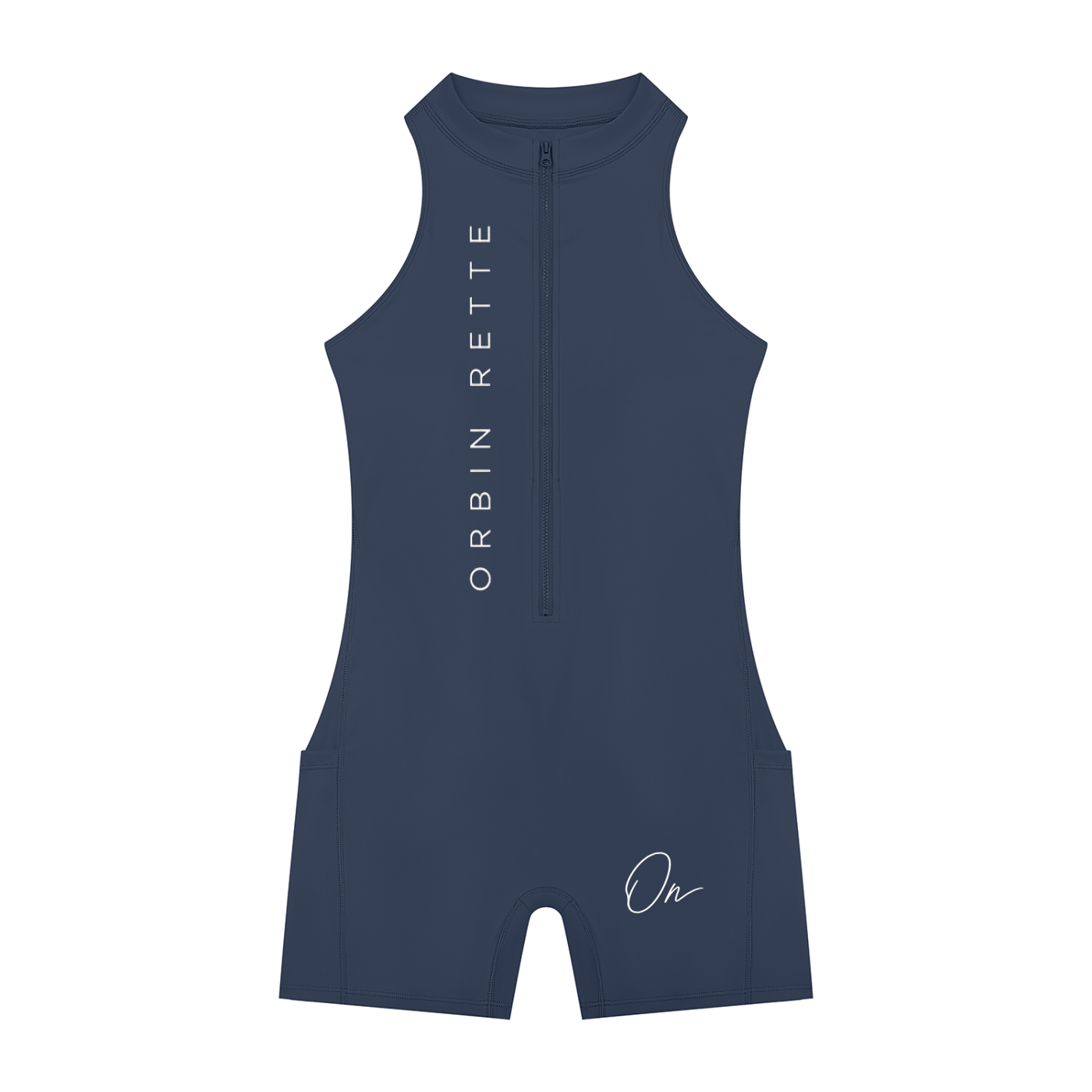 Quarter-Zip Yoga Romper