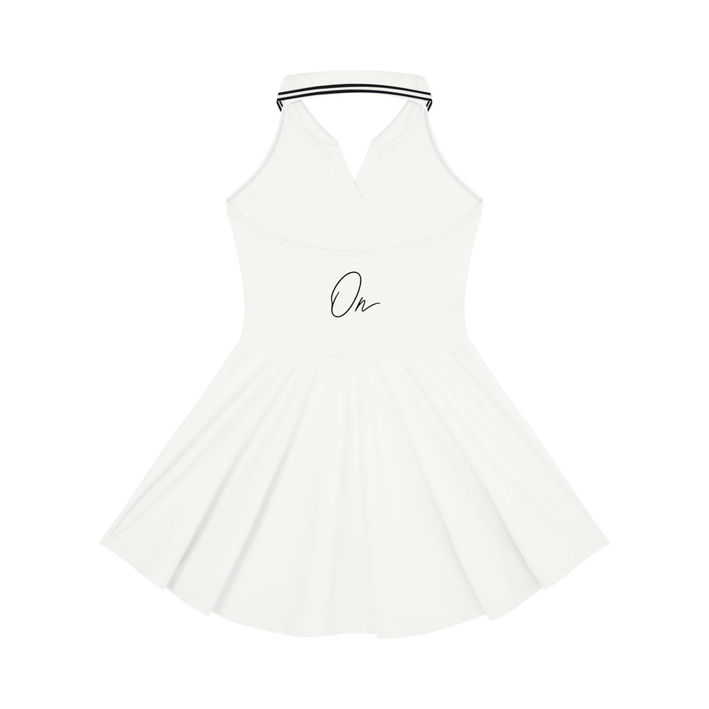 Collared Halter A-Line Tennis Dress