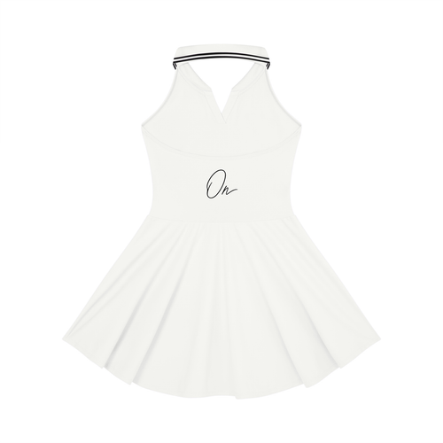 Collared Halter A-Line Tennis Dress